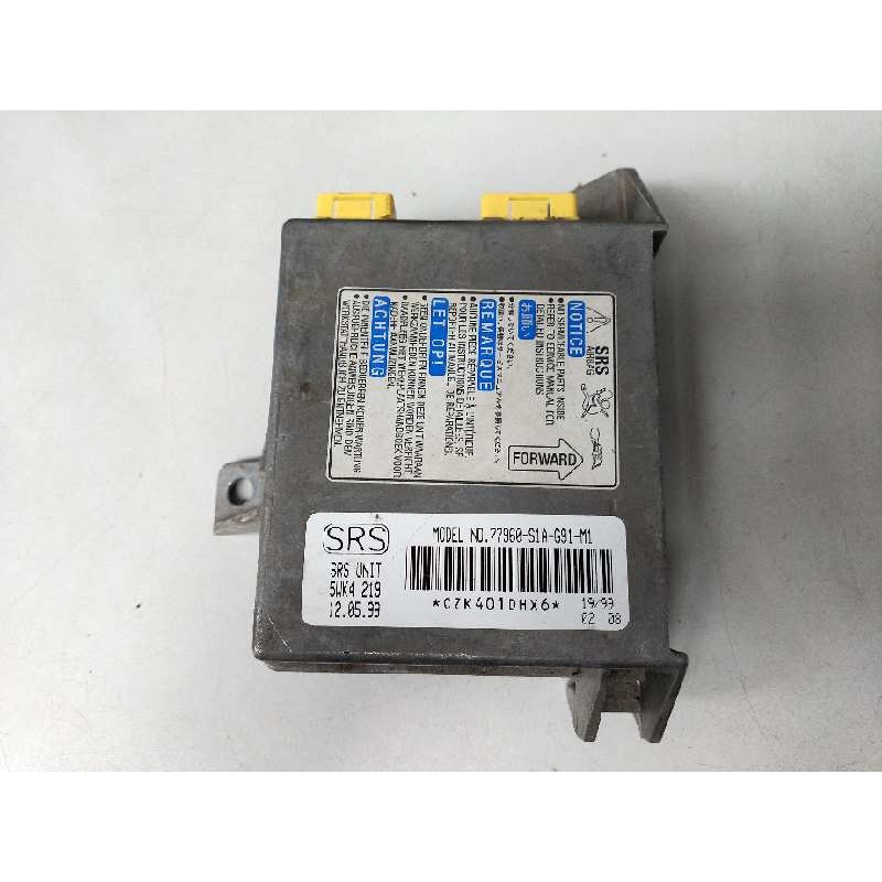 Recambio de centralita airbag para honda accord berlina (cg7-9/ch1-7) 2.0 td referencia OEM IAM 5WK4219 77960S1AG91M1 