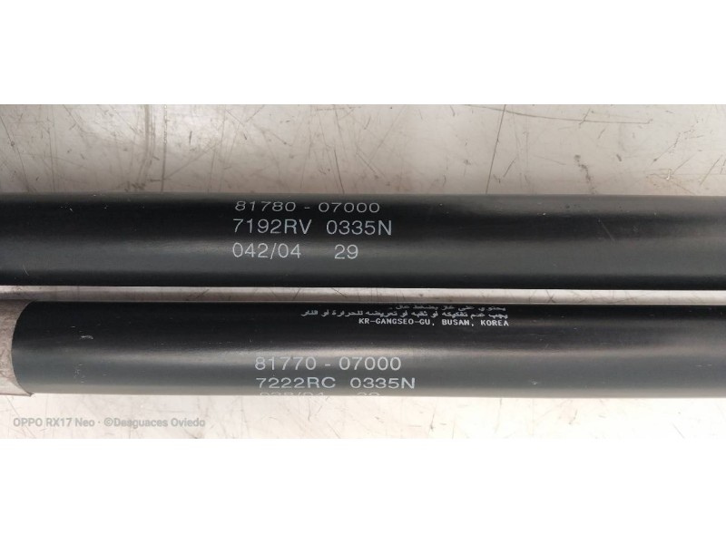 Recambio de amortiguadores maletero / porton para kia picanto 1.1 ex referencia OEM IAM 8178007000  