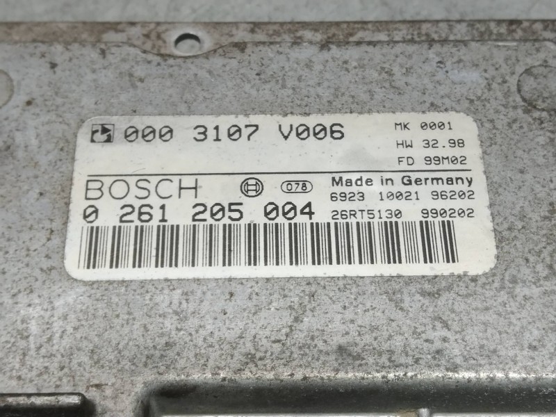 Recambio de centralita motor uce para smart coupe limited / 1 referencia OEM IAM 0261205004 0003107V006 