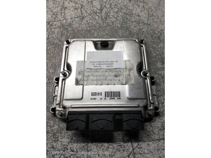Recambio de centralita motor uce para peugeot 406 berlina (s1/s2) sv referencia OEM IAM 0281010877 9645532880 EDC15