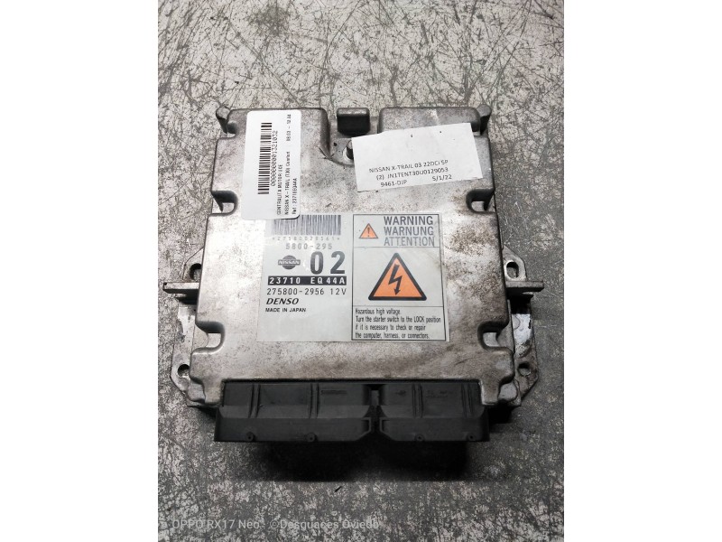 Recambio de centralita motor uce para nissan x-trail (t30) comfort referencia OEM IAM 23710EQ44A 2758002956  Recambio de centralita motor uce para nissan x-trail (t30) comfort referencia OEM IAM 23710EQ44A 2758002956
