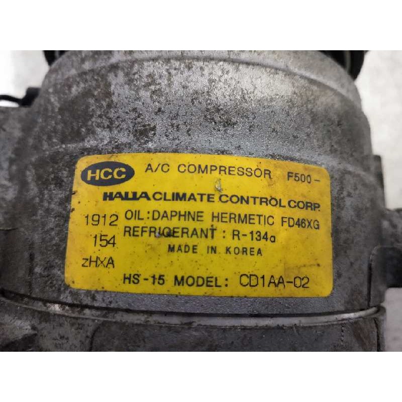 Recambio de compresor aire acondicionado para hyundai coupe (gk) 1.6 16v cat referencia OEM IAM CVD1AA02 F500 