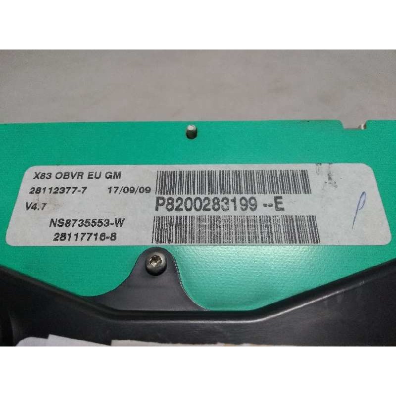 Recambio de cuadro instrumentos para opel vivaro furgón/combi (07.2006 =>) combi l1h1 2,7t edition referencia OEM IAM P820028319