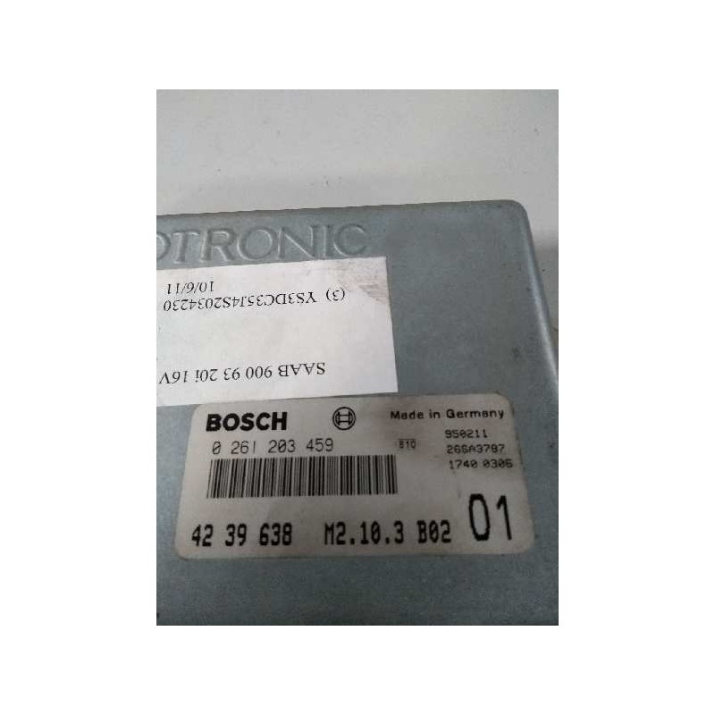 Recambio de centralita motor uce para saab 900 berlina 2.0 cat referencia OEM IAM 0261203459 4239638 M2103B02 01