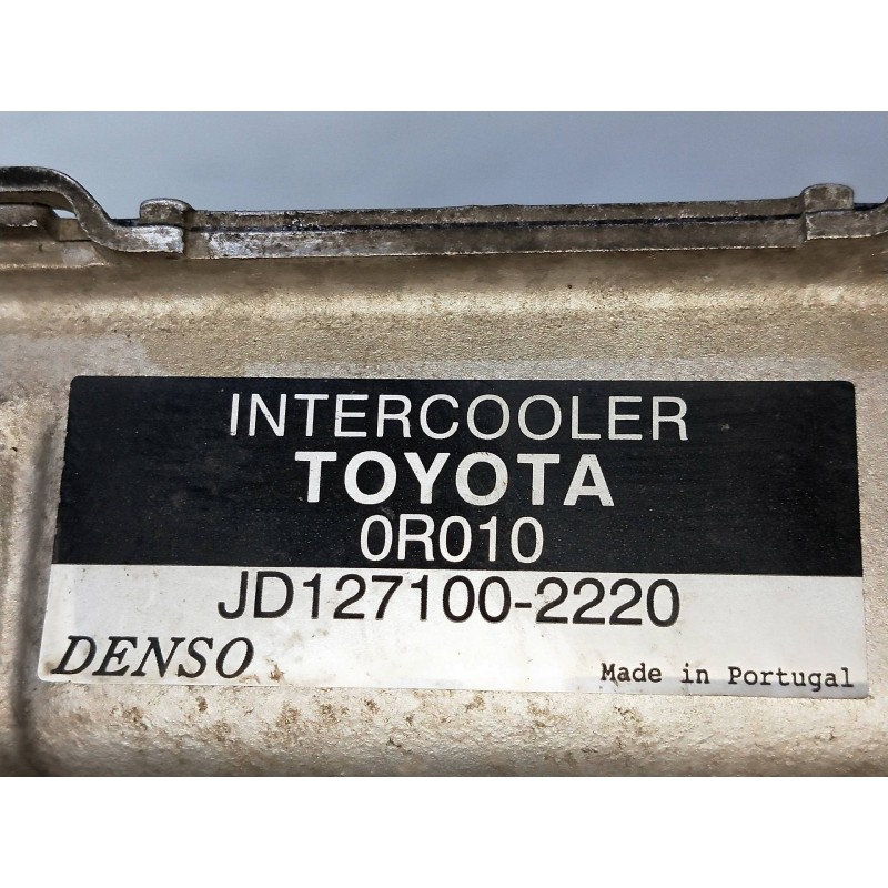 Recambio de intercooler para toyota avensis berlina (t25) 2.2 d-4d executive berlina (5-ptas.) referencia OEM IAM JD1271002220  