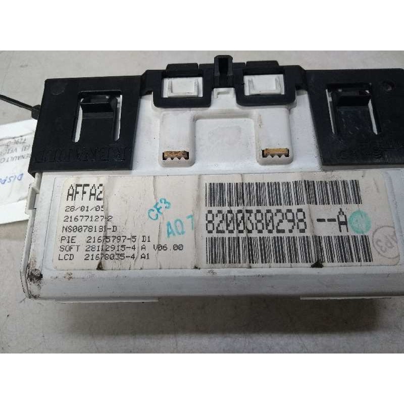 Recambio de pantalla multifuncion para renault clio ii fase ii (b/cb0) authentique referencia OEM IAM 8200380298A 216771272 NS00 Recambio de pantalla multifuncion para renault clio ii fase ii (b/cb0) authentique referencia OEM IAM 8200380298A 216771272 NS00