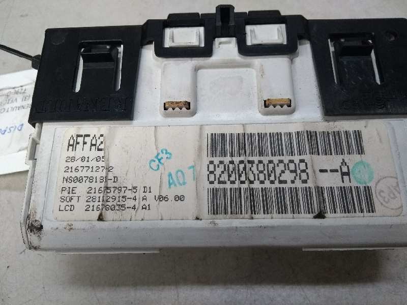 Recambio de pantalla multifuncion para renault clio ii fase ii (b/cb0) authentique referencia OEM IAM 8200380298A 216771272 NS00 Recambio de pantalla multifuncion para renault clio ii fase ii (b/cb0) authentique referencia OEM IAM 8200380298A 216771272 NS00