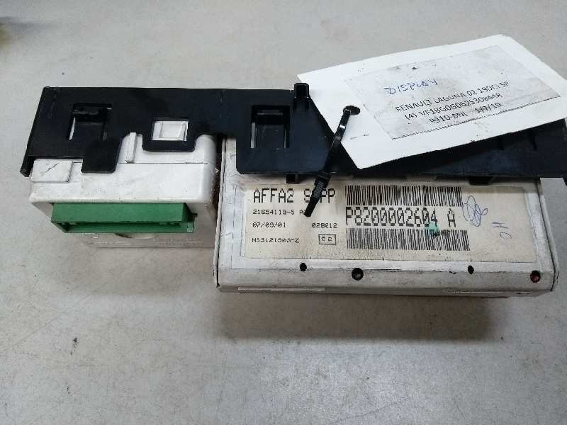 Recambio de pantalla multifuncion para renault laguna ii (bg0) 1.9 dci diesel referencia OEM IAM P8200002604A 216541195 AFFA2SSP