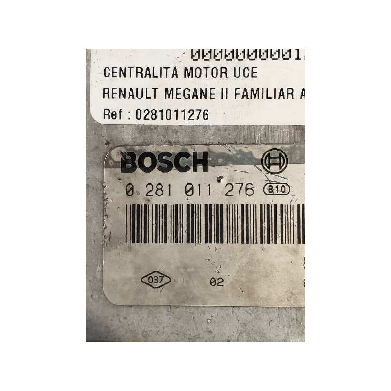 Recambio de centralita motor uce para renault megane ii familiar authentique confort referencia OEM IAM 0281011276 8200305678 82 Recambio de centralita motor uce para renault megane ii familiar authentique confort referencia OEM IAM 0281011276 8200305678 82