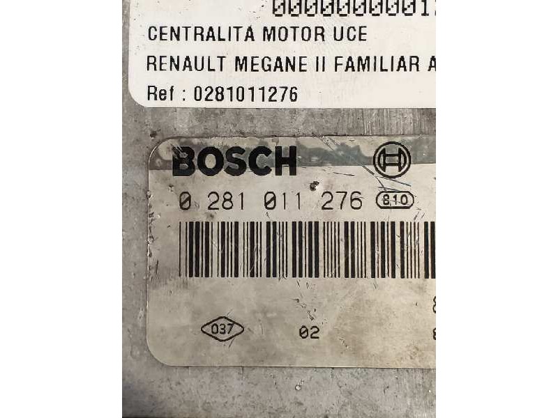 Recambio de centralita motor uce para renault megane ii familiar authentique confort referencia OEM IAM 0281011276 8200305678 82 Recambio de centralita motor uce para renault megane ii familiar authentique confort referencia OEM IAM 0281011276 8200305678 82