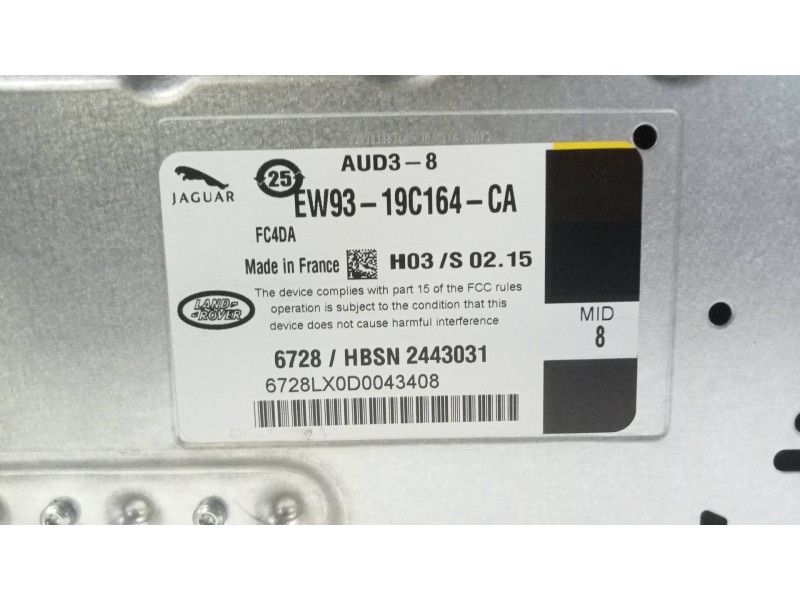 Recambio de modulo electronico para jaguar xf 3.0 v6 diesel luxury referencia OEM IAM EW9319C164CA  