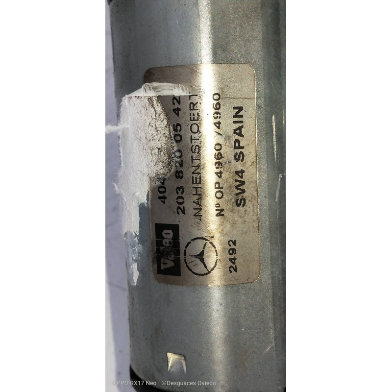 Recambio de motor limpia trasero para mercedes clase c (w203) familiar c 220 t cdi (203.206) referencia OEM IAM 2038200542  