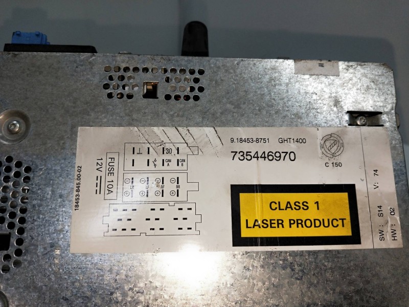 Recambio de sistema audio / radio cd para fiat grande punto (199) 1.3 multijet sport (01.2007) referencia OEM IAM 735446970  