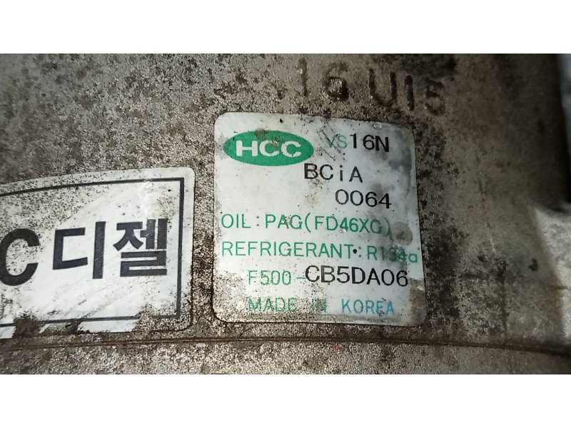 Recambio de compresor aire acondicionado para hyundai accent (mc) gl crdi referencia OEM IAM F500CB5DA06  