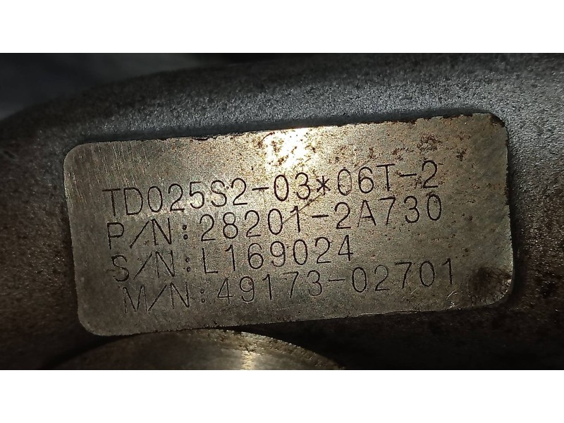 Recambio de turbocompresor para hyundai i30 classic referencia OEM IAM 282012A730 4917302701 TD025S203