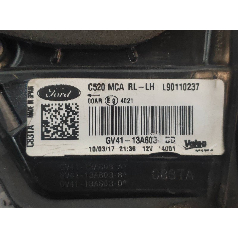 Recambio de piloto trasero izquierdo interior para ford kuga (cbs) 2.0 tdci cat referencia OEM IAM GV4113A603DD  