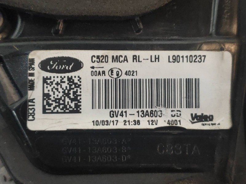 Recambio de piloto trasero izquierdo interior para ford kuga (cbs) 2.0 tdci cat referencia OEM IAM GV4113A603DD  