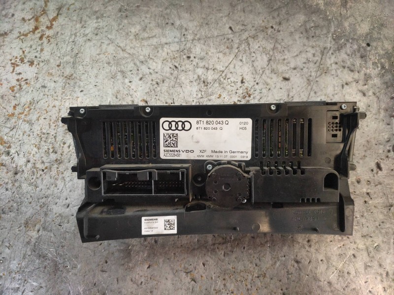 Recambio de mando calefaccion / aire acondicionado para audi a5 coupe (8t) 2.7 tdi referencia OEM IAM 8T1820043Q A2C53284581 