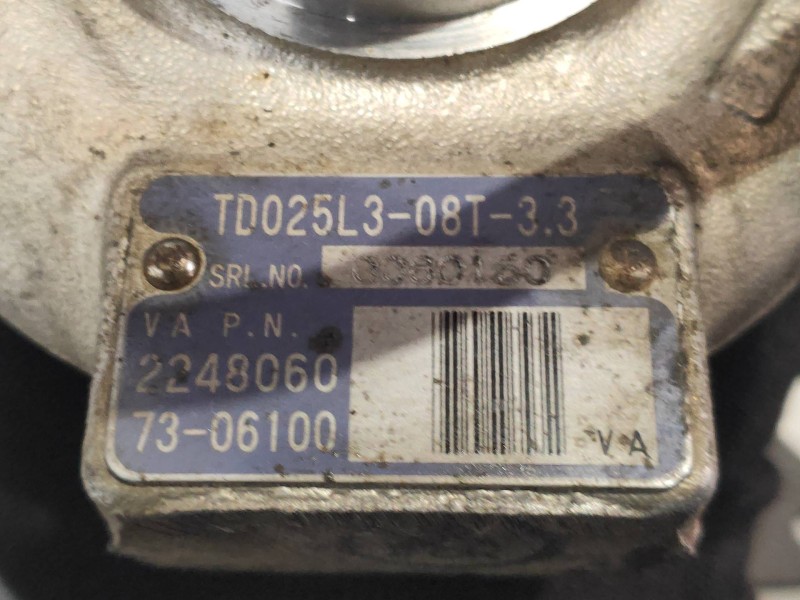 Recambio de turbocompresor para mg rover serie 75 (rj) 2.0 cdt classic referencia OEM IAM 7306100 TD025L308T33 2248060 