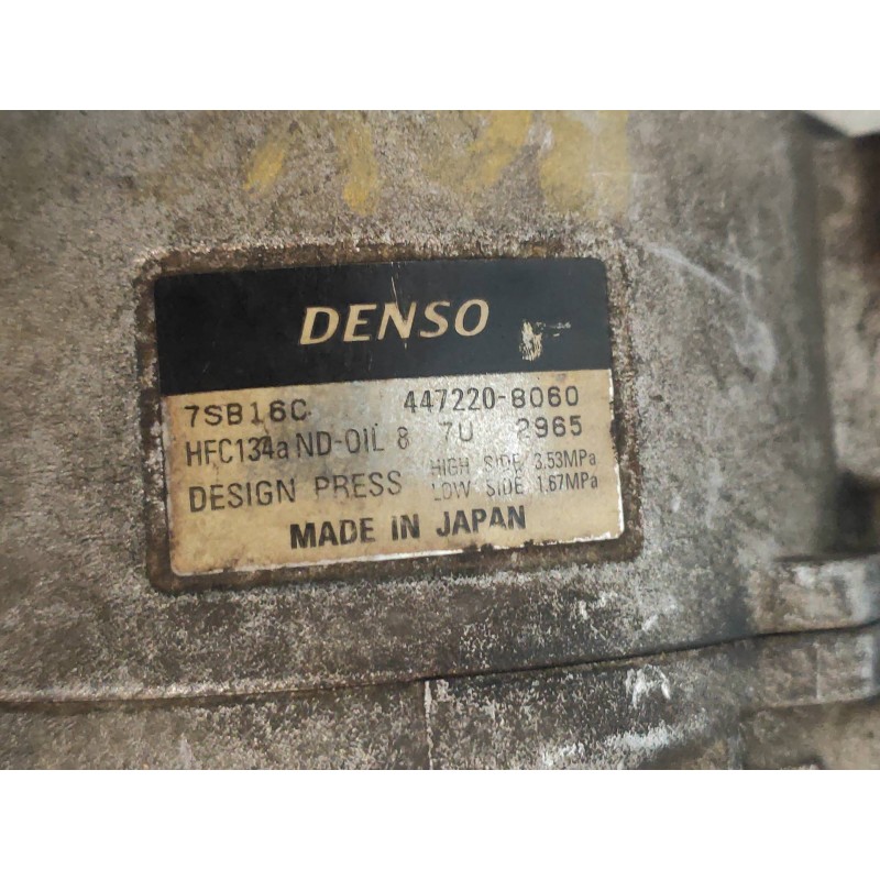 Recambio de compresor aire acondicionado para mg rover serie 75 (rj) 2.0 cdt classic referencia OEM IAM 4472208060 7SB16C DENSO
