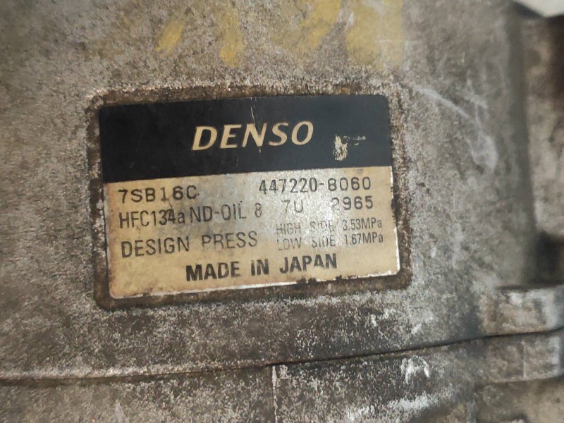 Recambio de compresor aire acondicionado para mg rover serie 75 (rj) 2.0 cdt classic referencia OEM IAM 4472208060 7SB16C DENSO