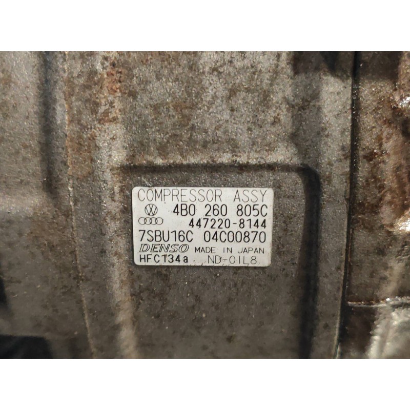 Recambio de compresor aire acondicionado para audi allroad quattro (4b5) 2.5 tdi (132kw) referencia OEM IAM 4472208144 4B0260805