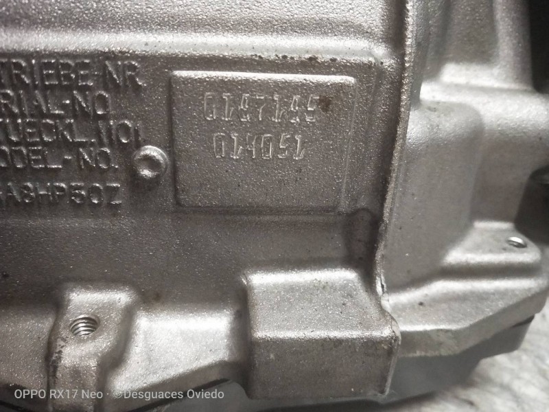 Recambio de caja cambios para bmw serie 5 lim. (f10) 520d referencia OEM IAM GA8HP50Z 014051 0167165 