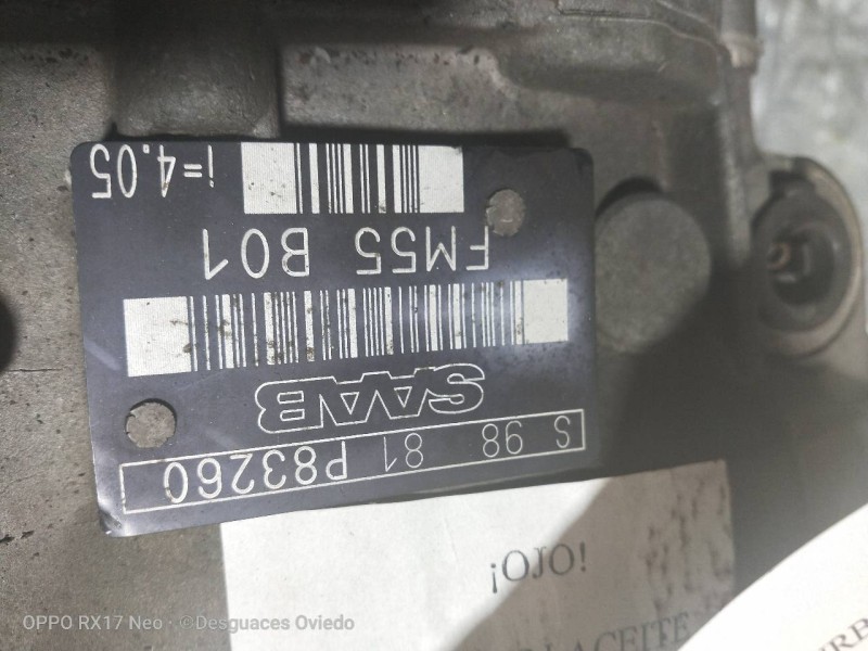 Recambio de caja cambios para saab 9-5 sedán 2.3 cat referencia OEM IAM FM55B01 S9881 P83260
