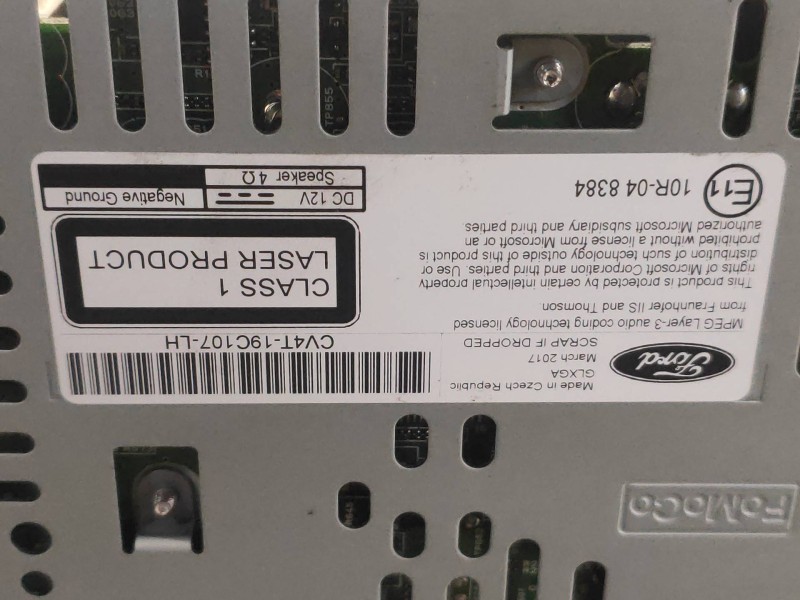 Recambio de sistema audio / radio cd para ford kuga (cbs) 2.0 tdci cat referencia OEM IAM CV4T19C107LH  
