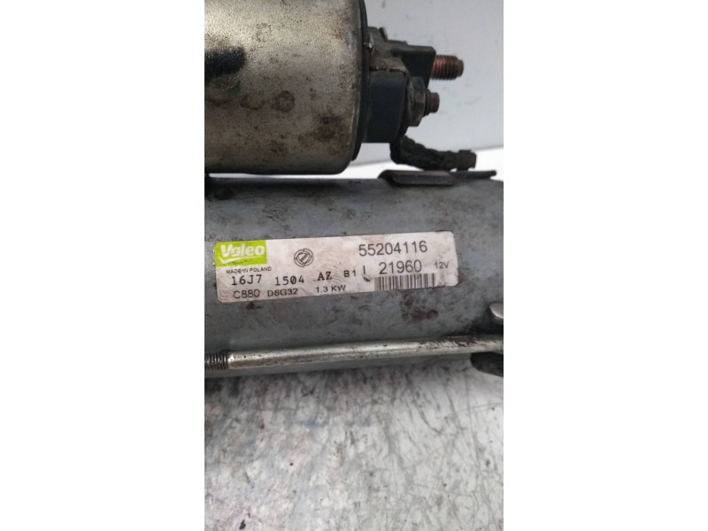 Recambio de motor arranque para fiat doblo cargo (223) 1.3 jtd referencia OEM IAM 55204116 21960 VALEO