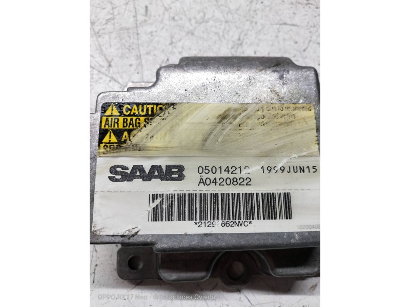 Recambio de centralita airbag para saab 9-5 berlina 2.0 cat referencia OEM IAM 05014212 A0420822 