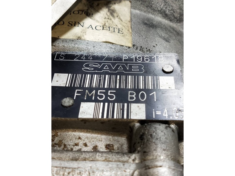 Recambio de caja cambios para saab 9-5 berlina 2.0 cat referencia OEM IAM FM55B01 S24471 P19618