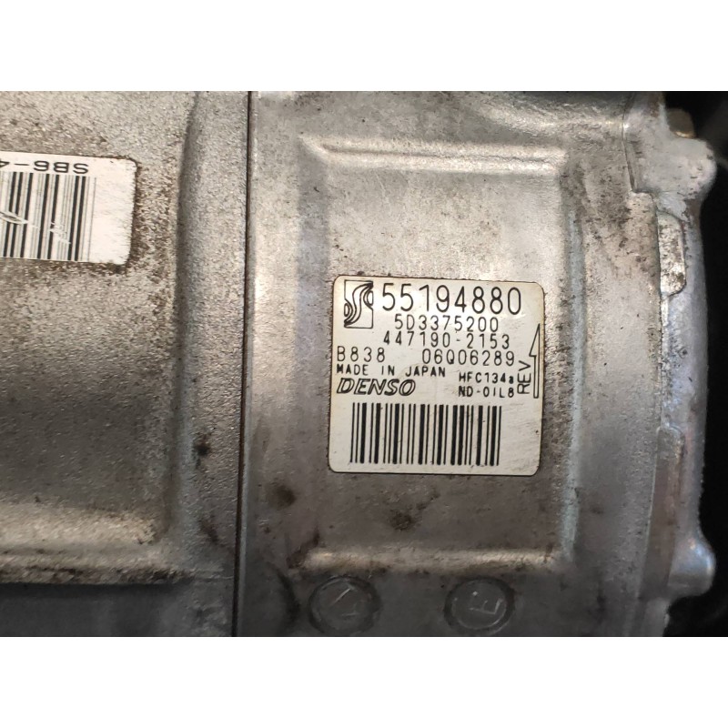 Recambio de compresor aire acondicionado para alfa romeo mito (145) basis (2016) referencia OEM IAM 55194880 4471902153 5D337520