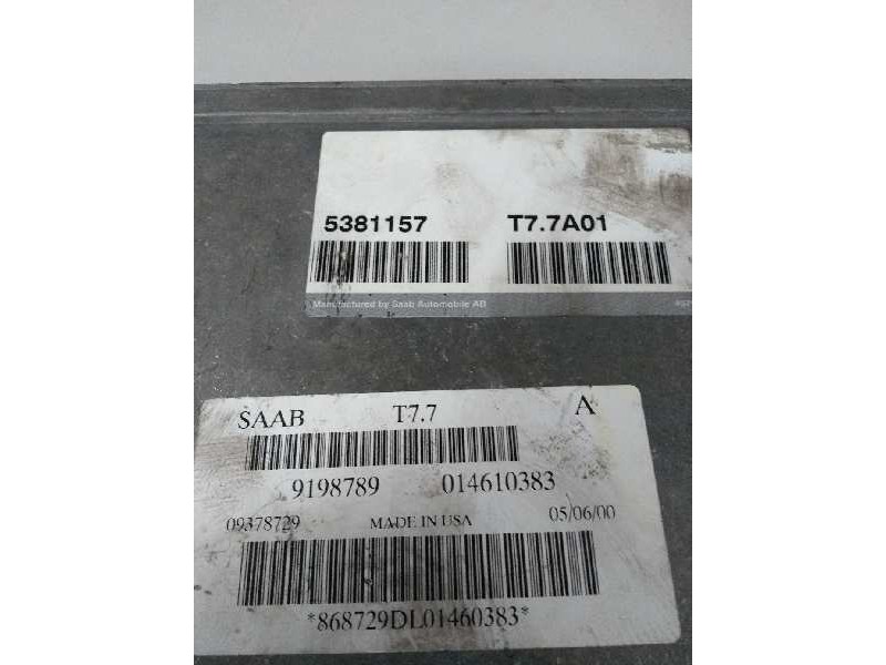 Recambio de centralita motor uce para saab 9-5 sedán 2.3 cat referencia OEM IAM 5381157 T77A01 9198789