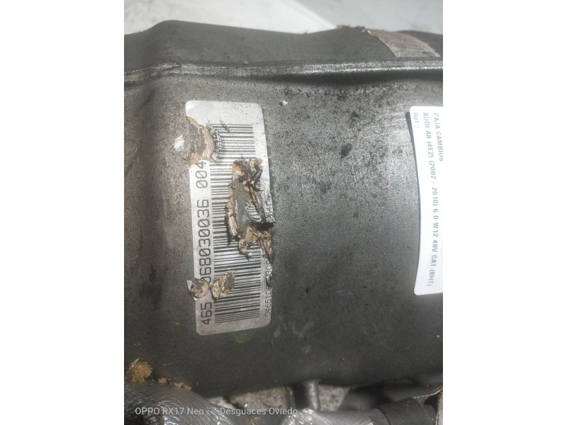 Recambio de caja cambios para audi a8 (4e2) 6.0 w12 48v cat (bht) referencia OEM IAM GUN 030036 6HP26 6HP26A61 1068030036 004484
