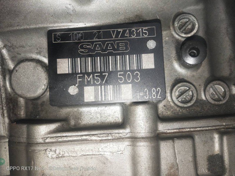 Recambio de caja cambios para saab 9-3 berlina 2.0 cat referencia OEM IAM FM57503 S10021 V74315 