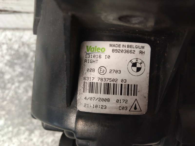 Recambio de faro antiniebla derecho para bmw serie 1 berlina (e81/e87) 118d referencia OEM IAM 89203662 13101610 