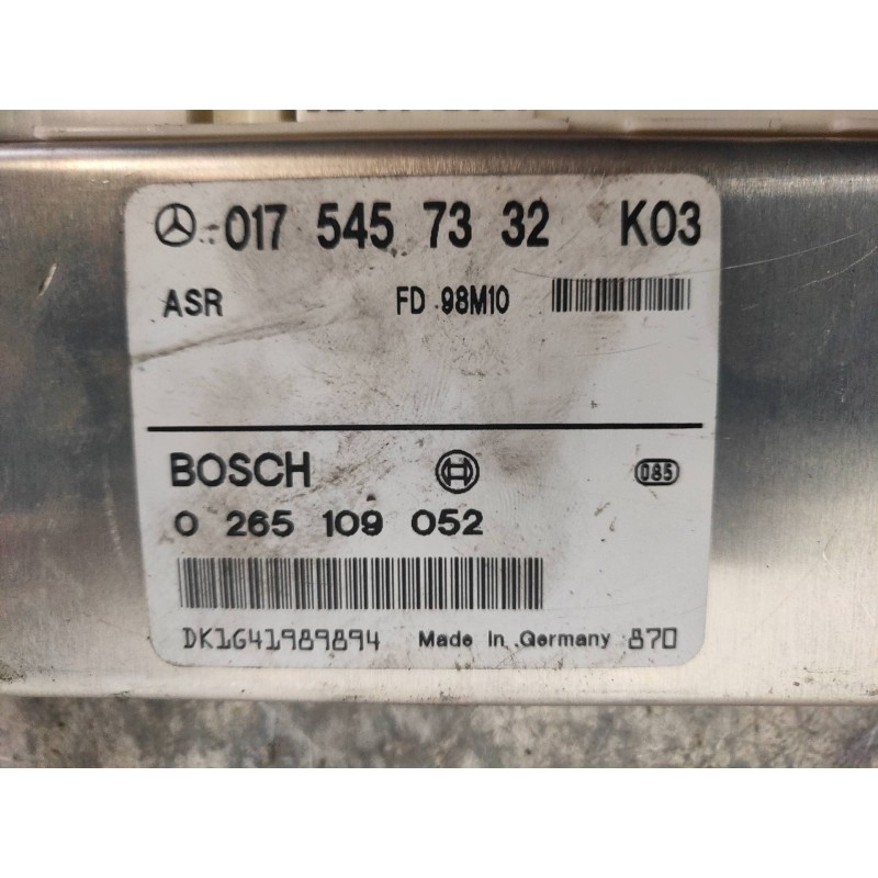 Recambio de centralita asr para mercedes clase e (w210) berlina diesel 290 turbodiesel (210.017) referencia OEM IAM 0265109052 0