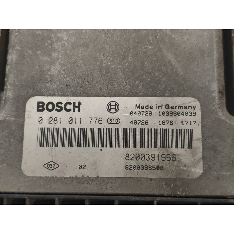 Recambio de centralita motor uce para renault megane ii classic berlina confort authentique referencia OEM IAM 0281011776 820039