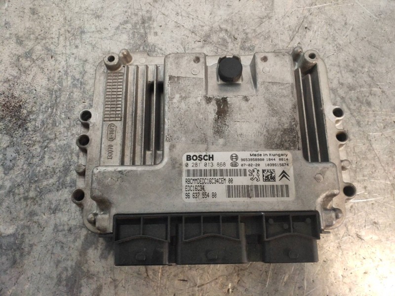 Recambio de centralita motor uce para peugeot 207 xs referencia OEM IAM 0281013868 9663755480 EDC16C34 9653958980 BOSCH
