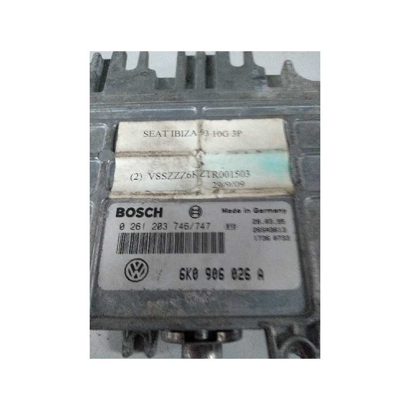 Recambio de centralita motor uce para seat ibiza (6k) 1.05 cat (aau) referencia OEM IAM 0261203746 0261203747 6K0906026A