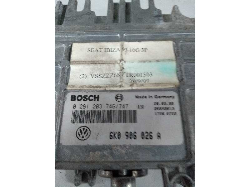 Recambio de centralita motor uce para seat ibiza (6k) 1.05 cat (aau) referencia OEM IAM 0261203746 0261203747 6K0906026A