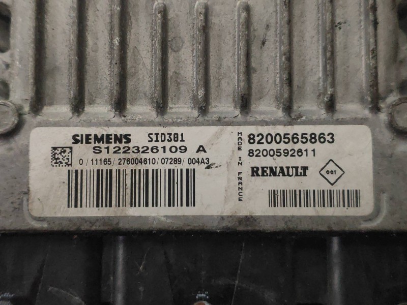 Recambio de centralita motor uce para nissan tiida (c11x/sc11x) acenta referencia OEM IAM S122326109A 8200565863 8200592611 SID3