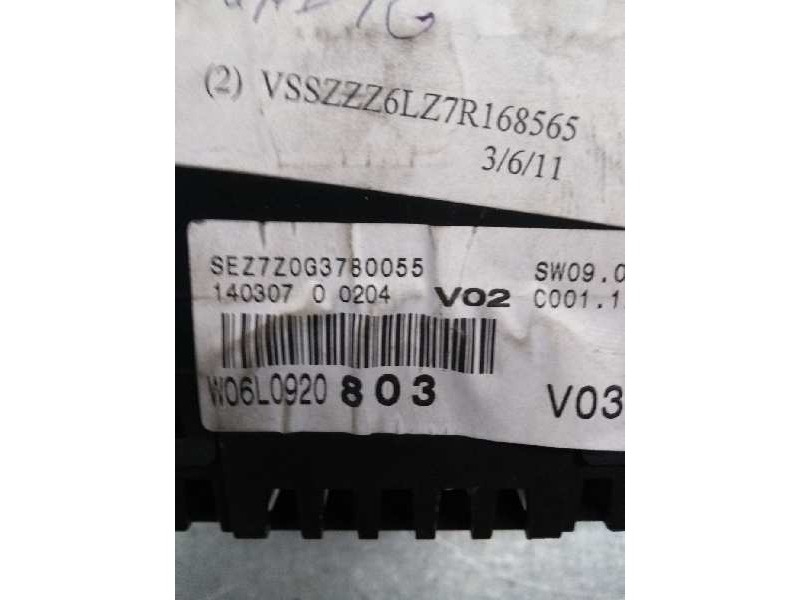 Recambio de cuadro instrumentos para seat ibiza (6l1) 1.6 16v referencia OEM IAM W06L0920803 1110080104039A 