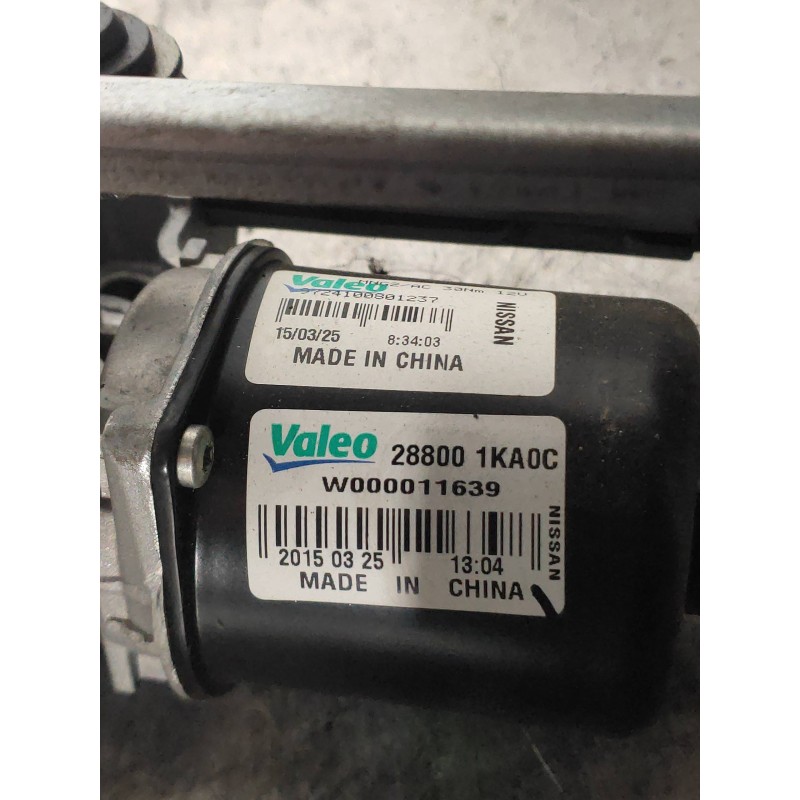 Recambio de motor limpia delantero para nissan juke (f15) 1.5 turbodiesel cat referencia OEM IAM W000011639 288001KA0C VALEO