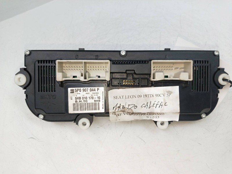 Recambio de mando calefaccion / aire acondicionado para seat leon (1p1) 1.9 tdi referencia OEM IAM 5P0907044P 5HB01017010 