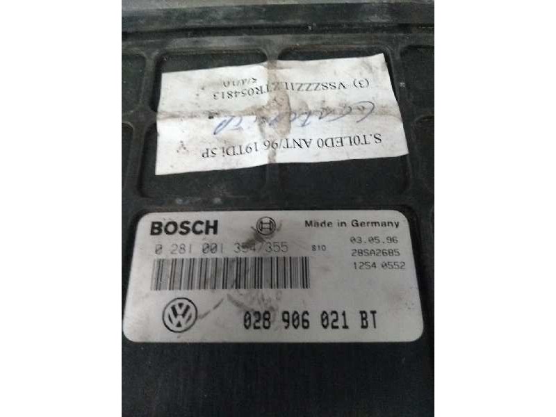 Recambio de centralita motor uce para seat toledo (1l) referencia OEM IAM 0281001354 0281001355 028906021BT Recambio de centralita motor uce para seat toledo (1l) referencia OEM IAM 0281001354 0281001355 028906021BT