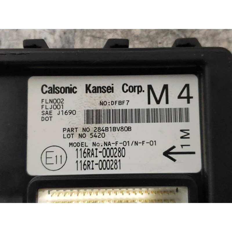 Recambio de modulo electronico para nissan juke (f15) 1.5 turbodiesel cat referencia OEM IAM 284B1BV80B 116RAI000280 116RI000281