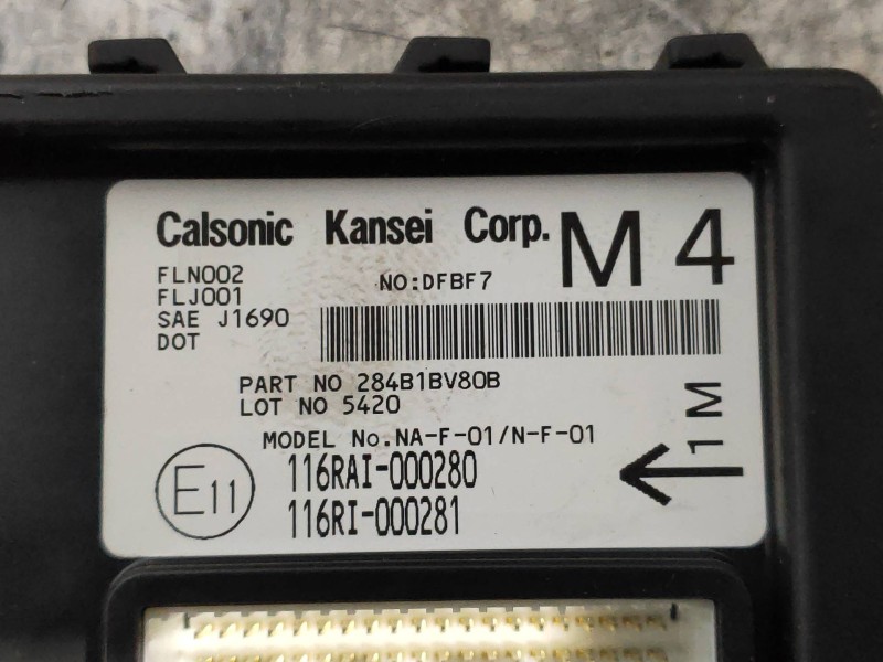Recambio de modulo electronico para nissan juke (f15) 1.5 turbodiesel cat referencia OEM IAM 284B1BV80B 116RAI000280 116RI000281