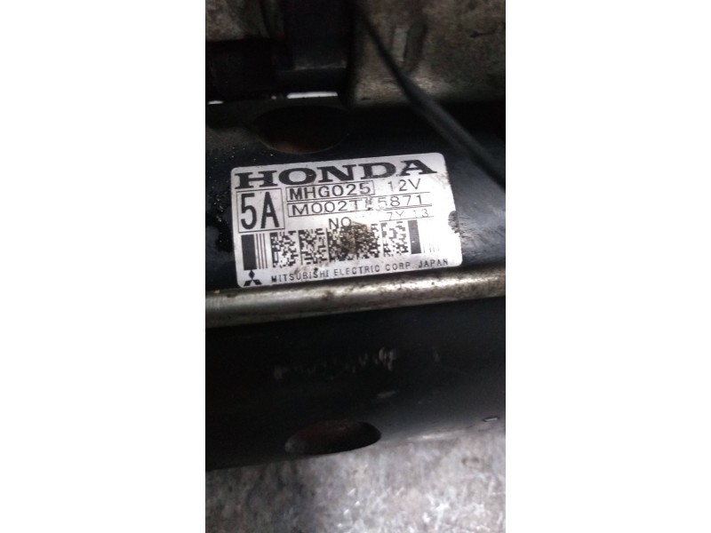 Recambio de motor arranque para honda civic berlina 5 (fk) 2.2 i-ctdi sport referencia OEM IAM MHG025 M002T85871  Recambio de motor arranque para honda civic berlina 5 (fk) 2.2 i-ctdi sport referencia OEM IAM MHG025 M002T85871
